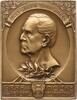Berühmte Personen - Feldherren Einseitige Bronzeplakette v. Mayer und Wilhelm, Stuttgart, auf Feldmarschall Graf v. Moltke, 1800 - 1891 -