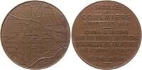 Frankreich, Gouvernement de la Défense Nationale Bronzemedaille v. Herluison, Bataille de Coulmiers, 9. November 1870, Landkarte -