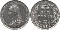 Großbritannien 6 Pence Victoria, 1837 - 1901 -