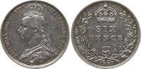 Großbritannien 6 Pence Victoria, 1837 - 1901 -