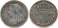 Großbritannien 3 Pence Victoria, 1837 - 1901 -