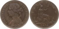 Großbritannien Farthing (1/4 Penny) Victoria, 1837 - 1901 -