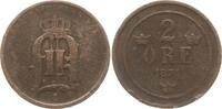 Schweden, Königreich 2 Öre Oskar II., 1872 - 1907 -