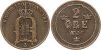 Schweden, Königreich 2 Öre Oskar II., 1872 - 1907 -