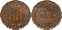 Schweden, Königreich 5 Öre Oskar II., 1872 - 1907 -