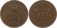 Schweden, Königreich 5 Öre Oskar II., 1872 - 1907 -