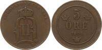 Schweden, Königreich 5 Öre Oskar II., 1872 - 1907 -