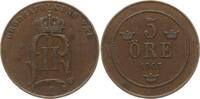 Schweden, Königreich 5 Öre Oskar II., 1872 - 1907 -