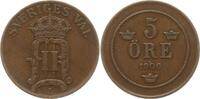 Schweden, Königreich 5 Öre Oskar II., 1872 - 1907 -