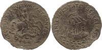 Sankt-Georgs-Medaille o.J. (~17. - 18. Jh.) Ungarn Georg auf Pferd mit Lanze im Kampf mit dem Drachen / Segelschiff auf rauer See Sehr schön, San...