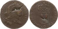 Frankreich, Königreich 1 Sol au buste enfantin Ludwig XV., 1715 - 1774, Perpignan, letzte Ziffer der Jz. nicht lesbar -