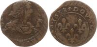 Double Tournois 1628 Frankreich, Königreich Ludwig XIII., 1610 - 1643, Lay Sehr schön, ZE, etwas dezentriert