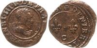Frankreich, Königreich Double Tournois Henri III., 1574 - 1589, Saint-Lô -
