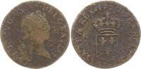 Frankreich, Königreich Liard au buste enfantin Ludwig XV., 1715 - 1774, Rouen -