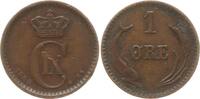 Dänemark, Königreich 1 Öre Christian IX., 1863 - 1906 -