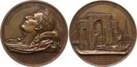 Frankreich, Königreich Große Bronzemedaille Louis Philippe I., v. Depaulis, Überf. der Gebeine Napoleons, Passage a Rouen -