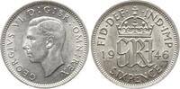Großbritannien 6 Pence George VI., 1936 - 1952 -