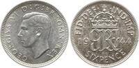 Großbritannien 6 Pence George VI., 1936 - 1952 -