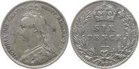 Großbritannien 6 Pence Victoria, 1837 - 1901 -