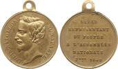 Frankreich, 2. Republik Kleine tragbare Messingmedaille Élections du Départem. de la Seine, Louis Napoléon Bonaparte, Elu à l'Assemblée -