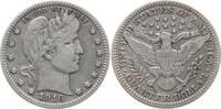 USA Barber Quarter Dollar -