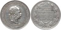Kaiserreich Österreich, Böhmen Silbermedaille Franz Joseph I., 1848 - 1916, v. Tautenhayn, Staatspreis für Pferdezucht -