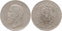 Kaiserreich Deutschland, Großherzogtum Baden 5 Mark Friedrich I., 1856 - 1907 -
