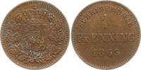 Bayern, Königreich 1 Pfennig Maximilian II., 1848 - 1864 -
