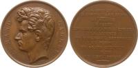 Frankreich Bronzemedaille a.d. Tod Armand Carrel, v. Rogat, Portrait von David im Alter von 35 Jahren -