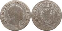Bayern, Königreich Maximilian I. Joseph, 1806 - 1825 6 Kreuzer 1807 Schön