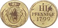 Sachsen, Kurfürstentum 3 Pfennig Friedrich August III., 1763 - 1806, Dresden -
