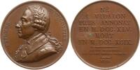 Frankreich, Königreich Bronzemedaille Suite Durand, v. Caqué, auf Étienne de Montgolfier, 1740 - 1810 -