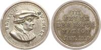 Schweiz-Zürich Ulrich Zwingli, 1484 - 1531, von J. Aberli, auf die Reformationsfeier in Zürich Miniatur - Silbermedaille 1819, R! Vorzüglich
