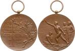 Schweiz-Neuenburg, La Chaux-de-Fonds Tragbare Bronzemedaille von Bopp, Fete Federale de Gymnastique -