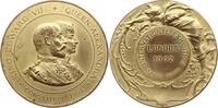Großbritannien, Königreich, London Große vergoldete Bronzemedaille Edward VII., v. C. Bonnefond, International Coronation Exhibition Earls Court -