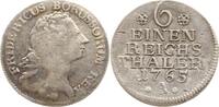 Brandenburg-Preußen 1/6 Taler Friedrich II., 1740 - 1786, Berlin -