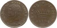 Italien, Königreich Cu Soldo Napoleon I., 1804 - 1814, Mailand -