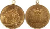 Österreich, Kaiserreich Tragbare Gelbbronzemedaille Firmungsmedaille, Taube im Strahlenkranz / Firmungsszene -