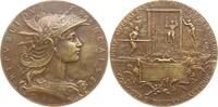 Frankreich, 3. Republik Große Bronzemedaille 1893, R! v. Dubois, Preismedaille des Kriegsministeriums, Concours de Gymnastique EF, mattiert, min....