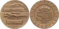 Schweden, Königreich Bronzemedaille von Sporrong & Co. (Randschrift), 75 - Jahrfeier der Schwedischen Eisenbahnen -