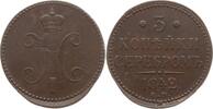 Russland 3 Kopeken Nikolaus I., 1825 - 1855, Ekaterinburg -