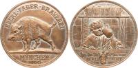 Bayern, Stadt München Bronzemedaille Eberl Faber Brauerei, wohl geprägt anlässlich des 300. Firmenjubiläums -