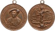Hessen, Landgrafschaft Bronzierte Bleigussmedaille Philipp I. der Großmütige, 1509 - 1567, so genannte Fortunamedaille -