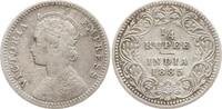 Indien 1/4 Rupie Victoria, 1837 - 1901, Calcutta -