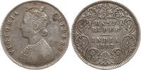 Indien Victoria, 1837 - 1901, Calcutta 1/2 Rupie 1887, R! Fast sehr schön, Kr.