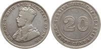 Malaysia Straits Settlements 20 Cents George V., 1910 - 1936 -