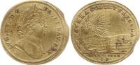 Nürnberg, Stadt Messing - Rechenpfennig Signatur I.I.D, Brb. Ludwig XV. n.r. / Stadtansicht , AVREA CONDIT SAECVLA -