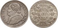 Vatikan 10 Soldi Pius IX., 1846 - 1878, An XXII -
