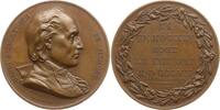 Frankreich, Königreich Große Bronzemedaille Louis XVIII., v. Desboeuf, auf Henry Essex Edgeworth de Firmont, 1745 - 1807 -