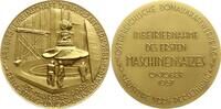 Österreich, Niederösterreich, Ybbs Bronzemedaille v. Köttenstorfer, Donaukraftwerke, Inbetriebnahme des ersten Maschinensatzes -
